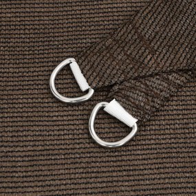 vidaXL Πανί Σκίασης Καφέ 2,5 x 2,5 x 3,5 μ. από HDPE 160 γρ/μ²