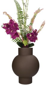 Βάζο ArteLibre Καφέ Μέταλλο 20x20x27cm