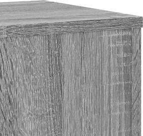vidaXL Βάσεις Φυτών 2 Τεμ. Γκρι Sonoma 30x30x50 εκ. Επεξεργασμένο Ξύλο