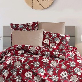 Σεντόνι Σετ 4Τμχ 3139 Bordeaux Nexttoo Υπέρδιπλο 240x260cm 100% Βαμβακερό Περκάλι