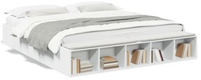 vidaXL Πλαίσιο Κρεβατιού Λευκό 180 x 200 εκ. Επεξεργ. Ξύλο
