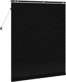 vidaXL Βενετσιάνικη Σκίαση Μαύρο 140 x 160 cm 35 mm