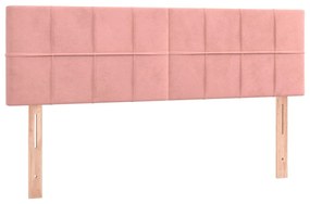 ΚΡΕΒΑΤΙ BOXSPRING ΜΕ ΣΤΡΩΜΑ ΡΟΖ 140X200 ΕΚ. ΒΕΛΟΥΔΙΝΟ 3141310