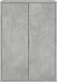 vidaXL Ντουλάπι Γκρι Σκυροδέματος 60x31x84 εκ. Επεξεργασμένο Ξύλο