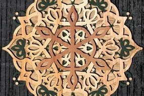 Intra απο ξύλο plywood 3mm-4mm πάχος 3D Layer Mandala Δίασταση 30x30 cm INTRAFABR-45576242