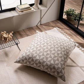 Μαξιλαροθήκη Διακοσμητική Columbia 01 Ecru Teoran 65Χ65 Acrylic,Cotton,Polyester