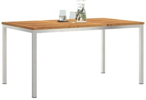vidaXL Τραπέζι Εξωτερικού Χώρου 150x90x75 εκ Μασίφ Ξύλο Ακακίας
