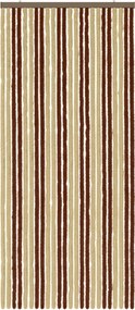vidaXL Κουρτίνα εντόμων Chenille Καφέ και μπεζ 100 x 230 cm 100% PP