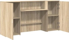 vidaXL Γραφείο υποδοχής Sonoma Δρυς 200x50x103,5εκ. Επεξεργασμένο Ξύλο