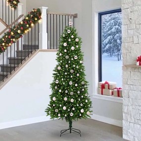 vidaXL Χριστουγεννιάτικο Δέντρο με 300 LED με βάση Πράσινο 240 cm PE