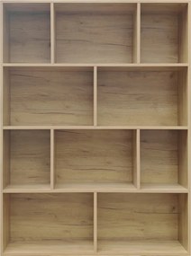 Βιβλιοθήκη Evergin pakoworld mdf σε oak απόχρωση 100x30x135εκ