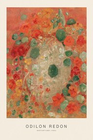 Αναπαραγωγή Nasturtiums (Vintage Floral Painting) - Odilon Redon