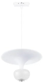 Μαγνητικό Κρεμαστό Φωτιστικό Ράγας Ultra Thin LED 5W 3CCT Φ20cm InLight-TMU0240-White-Λευκό TMU0240-White