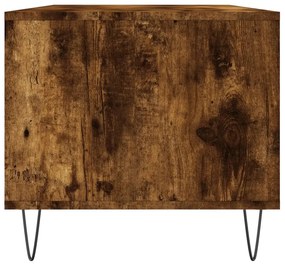 vidaXL Τραπεζάκι Σαλονιού Καπνιστή Δρυς 90x49x45 εκ. Επεξεργασμ. Ξύλο