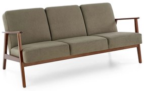 MILANO 3S sofa, olive CASTEL#39 / dark walnut DIOMMI-60-32134