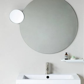 Καθρέφτης τοίχου Brabantia MindSet Mineral 1005691, 5x μεγέθυνση, Μαγνητική βάση, Ανθεκτικό στη διάβρωση, Ορυκτή επίστρωση, Λευκό