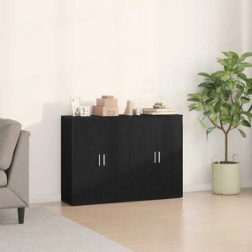 vidaXL Πλαϊνό γραφείο 2 pcs Μαύρη Οξυά 60 x 31 x 84 εκ.