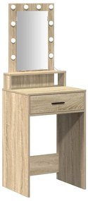 vidaXL Τραπέζι περιποίησης Καφέ 50 x 41 x 140 εκ. Επεξεργασμένο ξύλο