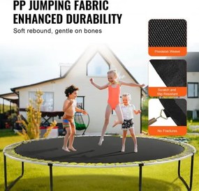 VEVOR Replacement Trampoline Mat Fits 15ft Frame 96 V-Rings 7" Spring Length