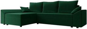 Γωνιακός καναπές Dante L-Prasino - 240.00Χ145.00Χ82.00cm