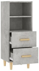 vidaXL Ντουλάπι Γκρι Σκυροδέματος 34,5x34x90 εκ. Επεξεργασμένο Ξύλο
