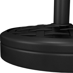 Βάση ομπρέλας από σκυρόδεμα 18 κιλών ομπρέλα, στρογγυλή βάση για ομπρέλα 32/38/48mm μαύρη