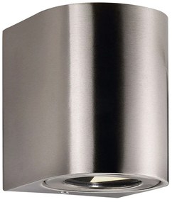 Φωτιστικό Τοίχου Canto 2 49701034 10x8,7x10,4cm Led 500Lm 2x6W 2700K IP44 Steel Nordlux Stainless Steel