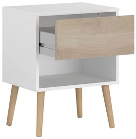 Κομοδίνο Randers-Φυσικό-Λευκό