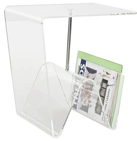 Βοηθητικό Τραπεζάκι DKD Home Decor Διαφανές 40 x 30 x 44 cm