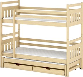 SEWERYN 80x200 pine bunk bed Lano Furniture