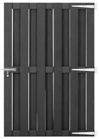 Πόρτα Φράχτη Γκρι 100 x 150 εκ. από WPC - Γκρι