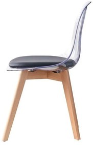 Καρέκλα Τραπεζαρίας DKD Home Decor Μαύρο Πολύχρωμο Φυσικό 30 x 40 cm 54 x 47 x 81 cm