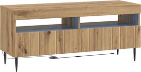 vidaXL Ντουλάπα LED Τηλεόρασης Artisan Δρυς Επεξεργασμένο Ξύλο