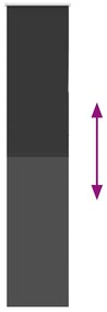 Roller Blind Blackout Μαύρο 40x210 cm Πλάτος υφάσματος 35,7 cm - Μαύρο