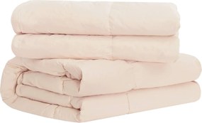 vidaXL Σετ Παπλωμάτων Μπεζ 137 x 200 cm Βαμβάκι, Καπόκ, Πολυεστέρας