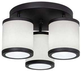 Φωτιστικό Οροφής - Πλαφονιέρα Way 942FLG1637 40x40x22cm 3xE27 40W Black-White Opviq
