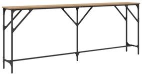 vidaXL Κονσόλα Ξύλο Δρυός 200x29x75 εκ