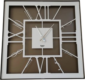Ρολόι τοίχου Tauro Bronze 50x50εκ από χάλυβα, Arti e Mestieri