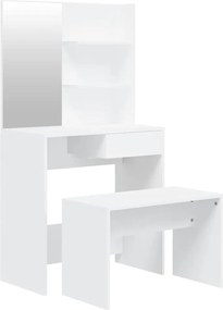 vidaXL Μπουντουάρ Σετ Σετ Λευκό 74,5 x 40 x 141 εκ.