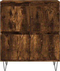vidaXL Ντουλάπι Καπνιστή Δρυς 60x35x70 εκ. από Επεξεργασμένο Ξύλο