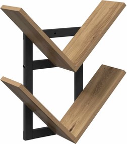 vidaXL Ράφι Τοίχου Artisan Δρυς 43 x 15 x 47 εκ Επεξεργασμένο Ξύλο