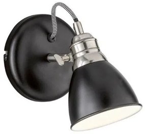 Σποτ Φωτιστικό Τοίχου Μαύρο Wales 30386 Fischer Honsel-30386-Μαύρο 30386