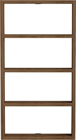Ράφι Τοίχου Καρυδί MOFLOA 43.2x9x80