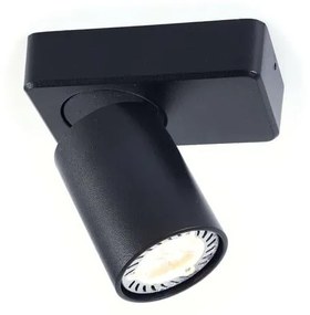 Φωτιστικό Τοίχου - Οροφής RA301S12BK 1XGU10 12Χ7X11 Black Aca Decor Aluminium