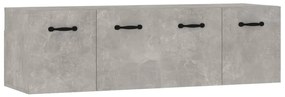 vidaXL Ντουλάπια Τοίχου 2 τεμ. Γκρι Σκυρ. 80x35x36,5 εκ. Επεξ. Ξύλο