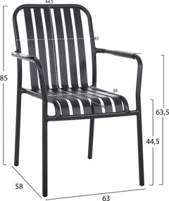 ΠΟΛΥΘΡΟΝΑ ΑΛΟΥΜΙΝΙΟΥ RACHEL HM6088.10 ΑΝΘΡΑΚΙ 63x58x85Υεκ.