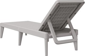 vidaXL Ξαπλώστρα Γκρι 186 x 60 x 29 από Πολυπροπυλένιο