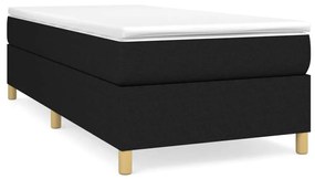 Πλαίσιο Κρεβατιού Boxspring Μαύρο 90 x 200 εκ. Υφασμάτινο - Μαύρο