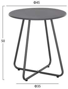 ΣΕΤ LOUNGE 3TMX ΕΞ.ΧΩΡΟΥ OREGO HM21107.01 ΑΛΟΥΜΙΝΙΟ &amp;amp; ΜΕΤΑΛΛΟ ΣΕ ΣΚΟΥΡΟ ΓΚΡΙ - 9996900 - HM21107.01
