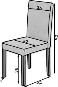 Καρέκλα Colossus 81-Karudi - Ekrou (2) τεμάχια
